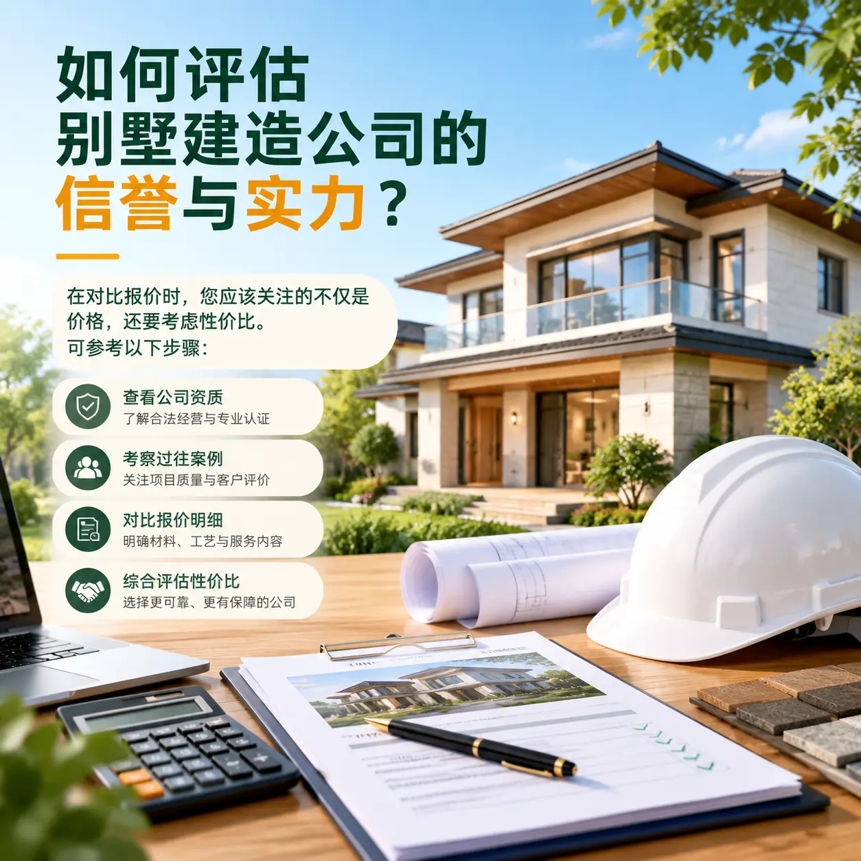 如何评估 绥阳 别墅建造公司的信誉与实力？