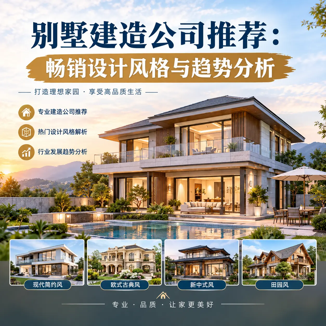 别墅建造公司推荐： 绥阳 畅销设计风格与趋势分析