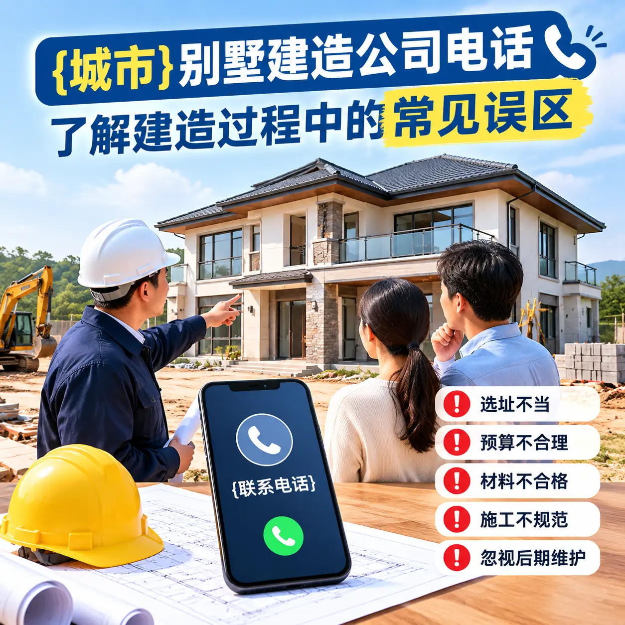 绥阳别墅建造公司电话，了解建造过程中的常见误区
